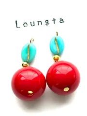 4221個性派ピアス 大ぶりピアス 樹脂ピアス