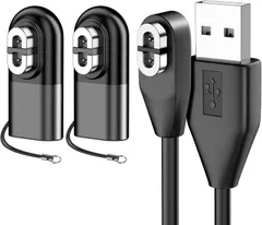 Shokz用充電ケーブルUSB充電コード1m,2個USB Type-C変換アダプター付き用骨伝導イヤホン充電ケーブル,Shokz OpenRun/Aeropex/Shokz OpenRun Pro/OpenComm Shokz/OpenRun Min ...