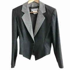 フランス製  ヴィンテージ  YVESSAINTLAURENT variation イヴ・サンローラン  ウール テーラードジャケット  レディース 38