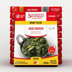 サーグチキンカレー (中辛) 280g x 6個セット | Sharma's Saag Chicken 日本製 | インド レトルト カレーのサムネイル