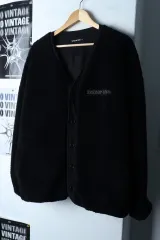 (L-XL) O!Oi ジップアップ ウィンドブレーカー アウター ジャケット フリース ブラック-17129