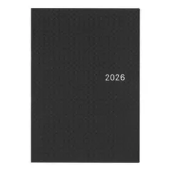 ほぼ日手帳 2026 HON ペーパーシリーズ/ブラックギンガム [A5/1日1ページ/1月/月曜はじまり]