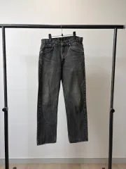 (30) 90s levis505 オレンジタブ ブラックデニムパンツ