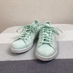 【アディダス】スタンスミス　adidas　24cm　スニーカー　スエード　STAN SMITH GW9721 マカロン パステルカラー　ミントグリーン