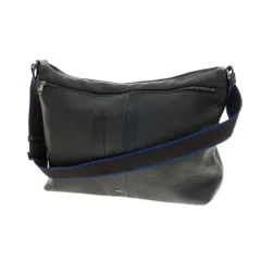 【中古】フルラ Furla シュリンクレザー ショルダーバッグ ブラック【W42.5xH30.5xD10.5】【メンズ】のサムネイル
