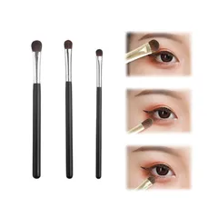 【人気商品】熊野筆 アイシャドーブラシ （3本セット） アイメイクブラシ アイシャドウブラシ アイライナーブラシ アイシャドウブラシセット アイブロウブラシ メイクブラシ 化粧筆 超柔らかい 人気 S M L 3種