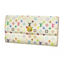 ルイ・ヴィトン(Louis Vuitton) ルイ・ヴィトン 長財布 モノグラム・マルチカラー ポルトフォイユサラ M93745 ブロン リッチレディース