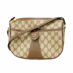 グッチ(Gucci) グッチ ショルダーバッグ GGスプリーム シェリーライン オールドグッチ 001 123  ブラウン レディース