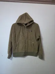 ザノースフェイス フリース フリース フードジップアップ ブラウン サイズ 95