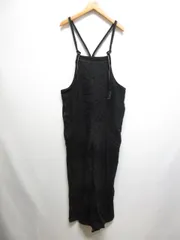 グレイル GRL 配色ステッチ オールインワン サロペット S 黒 ブラック hc62 オーバーオール
