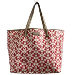 コーチ COACH トートバッグ シグネチャー ピンク 白 ホワイト F25673