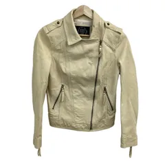 G.O.A/goa(ゴア) ライダースジャケット サイズF レディース - アイボリー 長袖/春/秋