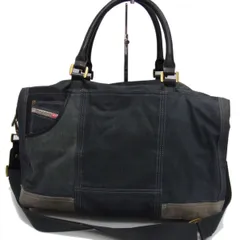 ☆DIESEL ディーゼル ボストンバッグ デニム×レザー 2WAY ショルダーベルト付き メンズ レディース 男女兼用