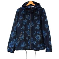 22SS【新品】☆CALEE：総柄 花柄 アノラック パーカー ブラック XL 