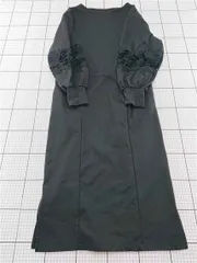 ◇ ⊇ ピーチ・ジョン PEACH JOHN レーススリーブワンピース ブラック系 M/L レディース E  【1512190006919】