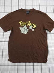 ◇ ⊂ ビームス BEAMS T トムとジェリー コラボTシャツ ブラウン系 メンズL E  【1512190009538】