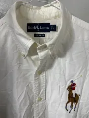 ポロ ラルフローレン 100 白 ビックポニー オックスフォード ボタンダウン 日本正規品