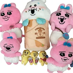 186001 おぱんちゅうさぎ んぱちゃむ ぬいぐるみ マスコット 8点まとめ売り