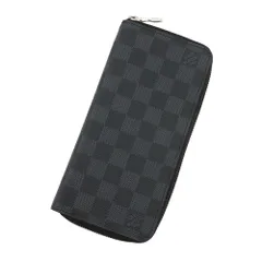 ルイヴィトン 長財布 ダミエ・グラフィット ジッピーウォレット・ヴェルティカル N63095 メンズ 黒