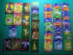 ポケモンカード ポケモンブロマイドガムカード Pokemon Bromides キラホロ仕様ルギア、スイクン、ライコウ、ピカチュウ、ピチュー、リーフィア等17枚、ノーマル仕様40枚