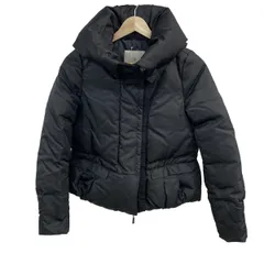 MONCLER(モンクレール) ダウンジャケット サイズ00 XS レディース ORNE 黒 長袖/フリル/秋/冬