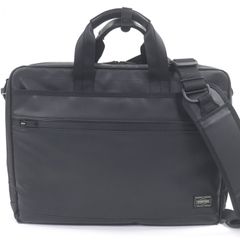 極美品□PORTER ポーター 576-07792 CLOUD 2WAY BRIEFCASE コーデュラナイロンオックス ブリーフケース ショルダーバッグ ブラック 日本製 メンズ