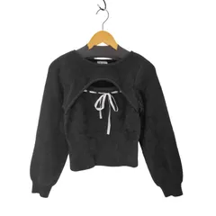 イング INGNI フェザーリブ デコルテオープンリボンニット レディース import：M 