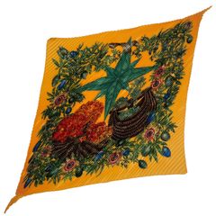 未使用 エルメス HERMES カレプリセ パッションフルーツ プリーツ 水色