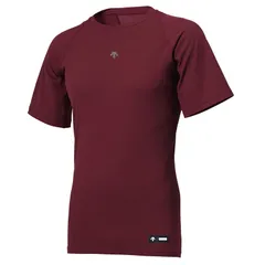 デサント DESCENTE 丸首半袖アンダーシャツ 野球 アンダーウェア/タイツ (DB5SUD10M)、(WR00)ワインレッド