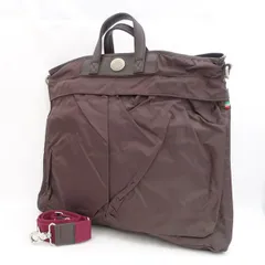 Orobianco / オロビアンコ ■ショルダーバッグ ビジネスバッグ 2WAY ナイロン レザー ブラウン  ブランド