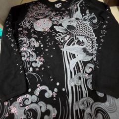 禅 手描き くじら ロンT XL - メルカリ