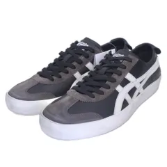 オニツカタイガー Onitsuka Tiger タグ付 MEXICO 66 IM 1183C549 001 スニーカー ダメージ加工 ローカット イタリア製 27.5cm 黒白 ブラック ホワイト 0209