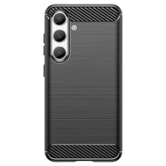 Galaxy S26 ケース SC-51G SCG36 カーボン調 薄型 耐衝撃 ソフト ケース 【Color】ブラックのサムネイル