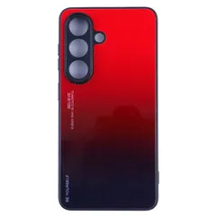 Galaxy S26 ケース SC-51G SCG36 グラデーション ハイブリット ケース 【Color】レッド・ブラックのサムネイル