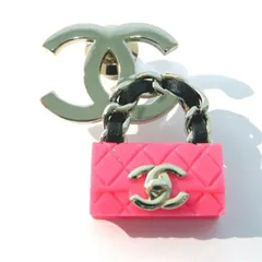     中古 シャネル ココマーク ブローチ マトラッセ バッグモチーフ 金メッキ Aランク B23C シルバー アクセサリー CHANEL 【送料無料】【西神店】