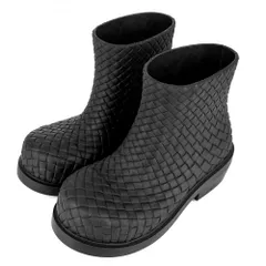 ボッテガヴェネタ ブーツ レディース ファイヤーマン アンクルブーツ アンクルブーツ ファッションアイテム 靴 サイズ35 BOTTEGAVENETA ラバー    ブラック 黒【中古品】