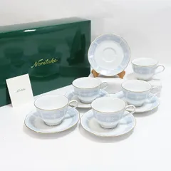 Noritake / ノリタケ ◆【洋食器】ノリタケ/レースウッドゴールド カップ&ソーサー（5客） H9587A/1507 すまい 雑貨 ギフト ギフト【未使用】 