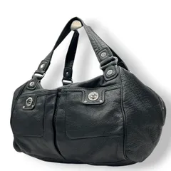 美品 マークバイマークジェイコブス Dr.Q Groovee グルービー ハンドバッグ ボストンバッグ レザー 本革 ブラック 黒 シルバー金具 肩掛け ワンショルダー 大容量 通勤 通学 鞄 カバン s57 Y2K 00s vintage