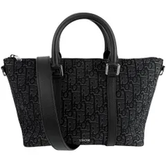 クリスチャンディオール ショルダーバッグ メンズ ウィークエンダー 25 オブリーク 日本限定 肩掛け 斜め掛け Weekender 25 Christian Dior 1ESPO322YNZ キャンバス ブラック 黒 シルバー金具【中古品】