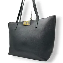 フルラ FURLA トートバッグ レザー 本革 ブラック 黒 ゴールド金具 ターンロック プッシュロック A4収納可 肩掛け ワンショルダー 大容量 通勤 通学 ビジネス フォーマル レディース 鞄 カバン 自立可 U6