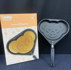 (4)L103【中古】ディズニー Duffy and Friends ダッフィー パンケーキパン 調理器具 ガス火用 ふっ素樹脂加工 フライパン パンケーキ TDS 東京ディズニーシー TDR グッズ