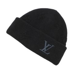 ルイヴィトン ニット帽 ビーニー・LV クラッシュ モノグラム コットン