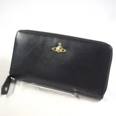 Vivienne Westwood / ヴィヴィアンウエストウッド ■OPIO ラウンドファスナー長財布 サフィアーノレザー 黒 【財布/サイフ/ウォレット/wallet/コイン】 ブランド