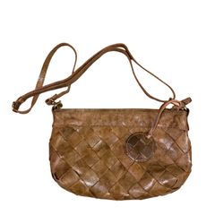 B095 zucchero filato(ズッケロフィラート)カウレザーメッシュ 2wayショルダーバッグ(カーキ)