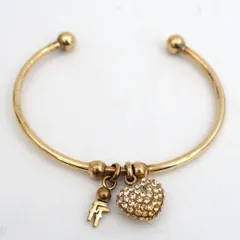 FolliFollie / フォリフォリ ◆ブレスレット/バングル/ハート型/ゴールドカラー  レディースファッション