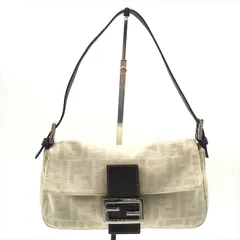良品 FENDI フェンディ ズッカ マンマバケット キャンバス レザー FFロゴ ショルダー レディース ファッション ブランド バッグ m15269