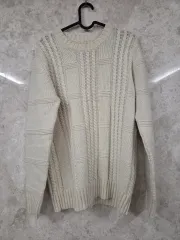 クリスマス・イヴL ケーブル ニット M