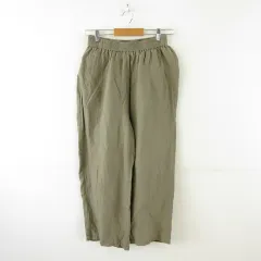 ユナイテッドアローズ A DAY IN THE LIFE UNITED ARROWS イージーワイドパンツ リネン混み ロング 茶 38 *A497