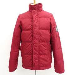 Abercrombie & Fitch / アバクロンビー フィッチ ◆ダウンジャケット/ワッペン/レッド/サイズM  メンズファッション