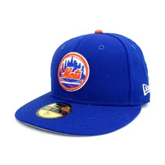 NEW ERA / ニューエラ ◆キャップ/メッツ/59fifty/MLB/ブルー/サイズ7 3/8  メンズファッション